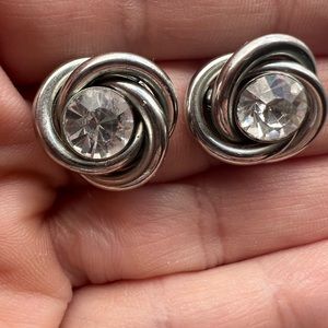 Earrings. Stud with backs.